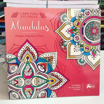 LIBRO P/COLOREAR MANDALAS 48 PAG. ART & CRAF