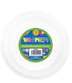 PLATO BLANCO 17CM 20PCS