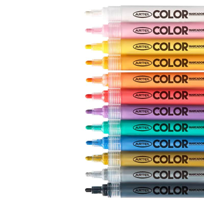 Marcador Acrilico Artel 1mm Fluor Naran