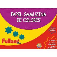 ESTUCHE PAPEL GAMUZINA 12 HJ 12 COL 20X30 CMS FULTONS