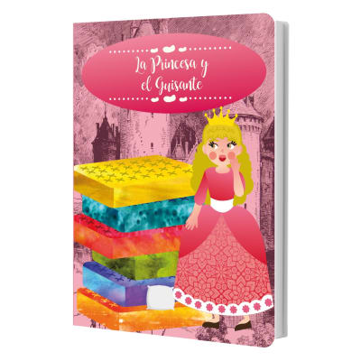 LIBRO DE CUENTO TAPA DURA LA PRINCESA Y EL GUISANTE ART & CRAF