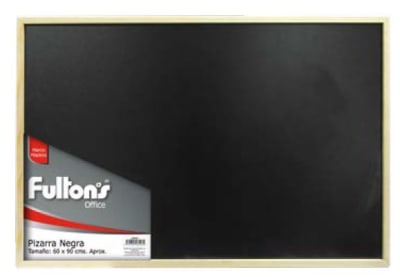 PIZARRA NEGRA TIZA 40X60CM. MARCO DE MADERA FULTONS