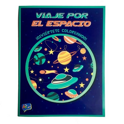 LIBRO PARA COLOREAR VIAJE X EL ESPACIO 16 PAG 27,5 X 21,5 ART & CRAF