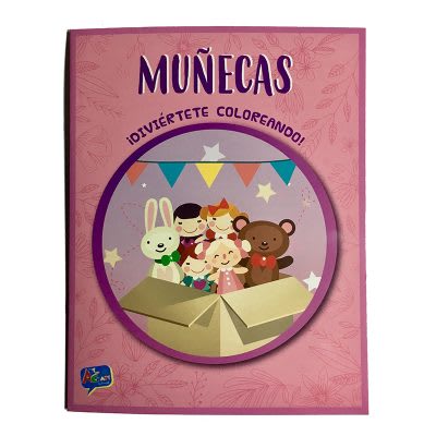 LIBRO PARA COLOREAR MUNECAS 16 PAGINAS 27,5 X 21,5 ART & CRAF