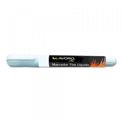 MARCADOR TIZA LIQUIDA BLANCO LAVORO