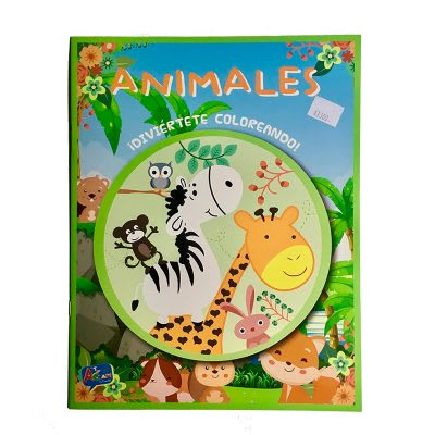 LIBRO PARA COLOREAR ANIMALES 16 PAGINAS 27,5 X 21,5 ART & CRAF