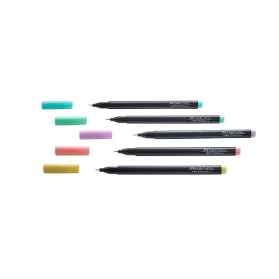 Marcador Grip Finepen pastel pet x5