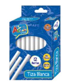 TIZA 12 UN. BLANCA ART & CRAFT