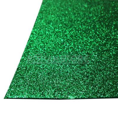 GOMA EVA GLITTER 40 X 60 2 MM VERDE  ADHESIVA ART & CRAF