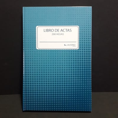 LIBRO ADM. ACTA 200HJ LINEAL FOLIADO LAVORO