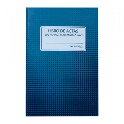 LIBRO ADM. ACTA 200HJ MAT 7MM FOLIADO LAVORO