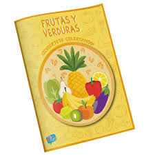 LIBRO P/COLOREAR P/COLOREAR FRUTAS Y VERDURAS 16 PAGINAS ART & CRAF