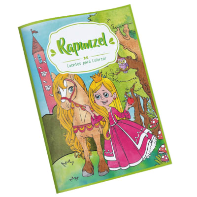 CUENTOS PARA COLOREAR RAPUNZ 16 PAGINAS 27,5 X 21 ART & CRAF