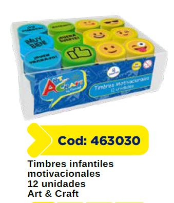TIMBRE INFANTILES MOTIVACIONALES 12 UN ART & CRAF