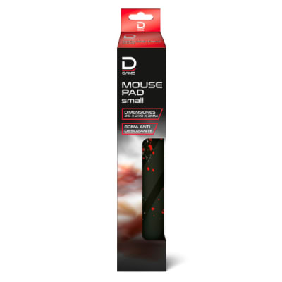 PAD MOUSE P/GAMERS SMALL 215 X 270 X 3MM DISENO ROJO