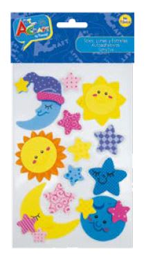 FIG. GOMA EVA LUNAS, SOLES Y ESTR ART & CRAF