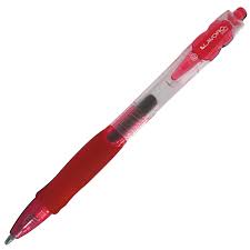 LAPIZ GEL RETRACTIL 0.7MM ROJO LAVORO