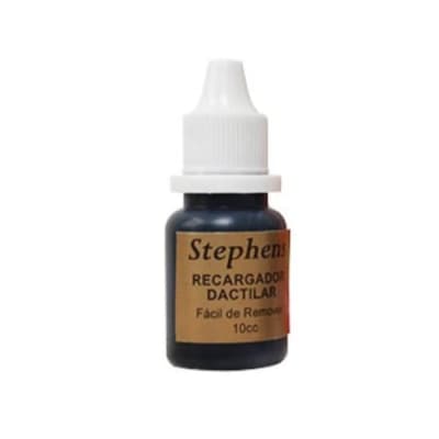 TINTA DACTILAR STEPHENS NEGRA 10 CC.