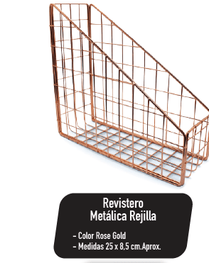 REVISTERO MET.REGILL 25*8.5 ROSE GOLD