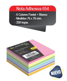 NOTA ADH 654 76X76 258H 6COL PASTEL/BLAN