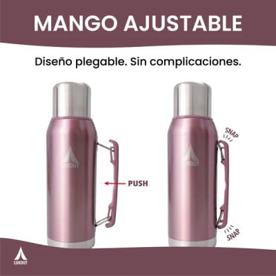 Kit PRO Termo Handle 1000 ml + Mate 170 ml Negro