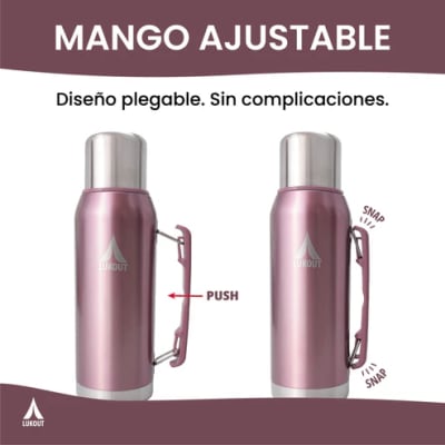 PRO Termo Handle 1000 ml + Tapa Metal Blue
