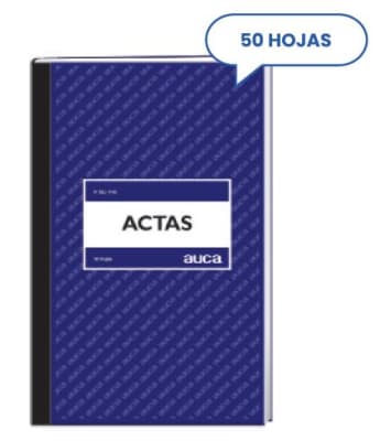 LIBRO ACTAS AUCA 50 HJS