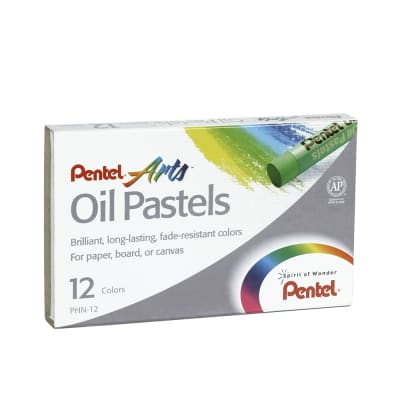 ESTUCHE PASTELES PENTEL 12 COL