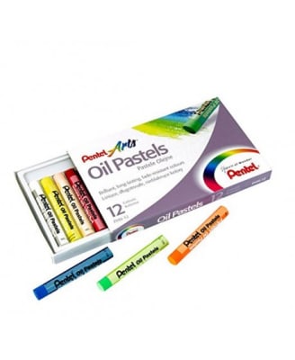 ESTUCHE PASTELES PENTEL 12 COL