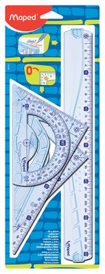 Set escuadra/Regla/Transp.Maped 30cm