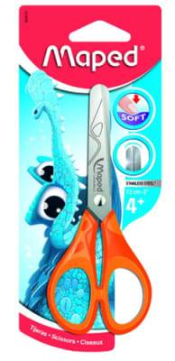 BL. TIJERA MANGO NARANJA SOFT 13CM MAPED