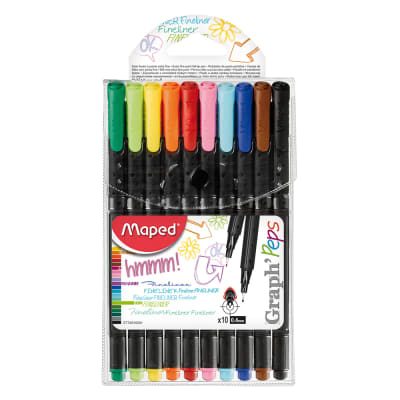 Fineliner Maped GRAPH PEPS  X 10
