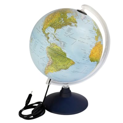 GLOBO TERRAQUEO ELITE FISICO/POLITIC 30CM C/LUZ