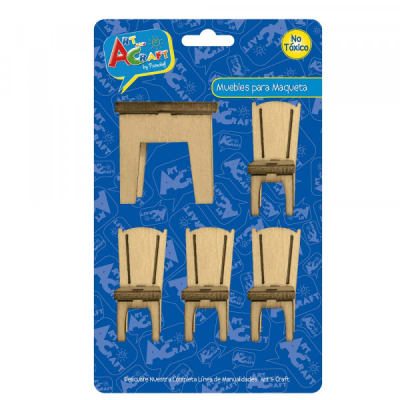 MUEBLES P/MAQUETA COMEDOR 5 PCS