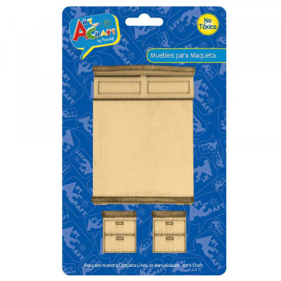 MUEBLES P/MAQUETA DORMITORIO 3 PCS MUEBLES P/MAQUETA DORMITORIO 3 PCS