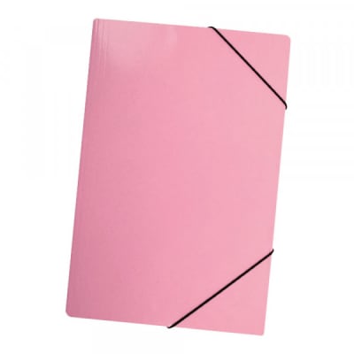 CARPETA C/ELASTICO ESTANDAR OF.CART.ROSADO PASTEL LAVORO