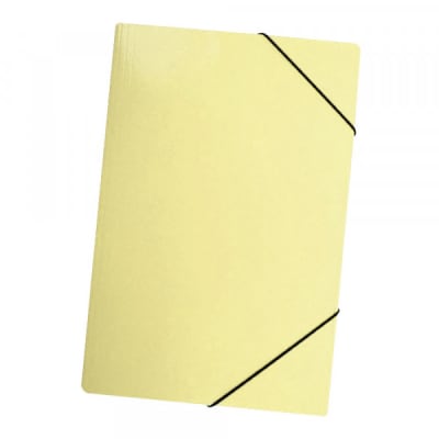 CARPETA C/ELASTICO ESTANDAR OF.CART.AMARILLO PASTEL LAVORO