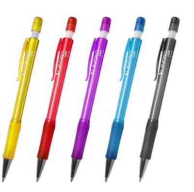 PORTAMINAS 0.7MM CUERPO PLASTICO CON GRIP COLORES SURTIDOS