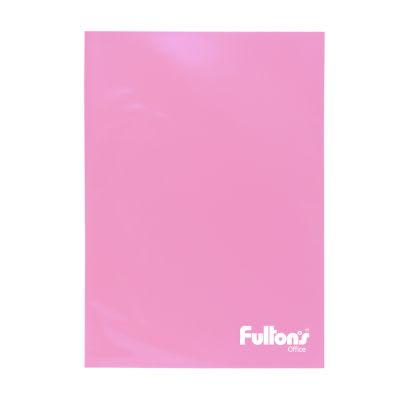 CARPETA PLASTIFICADA OF. C/GUSANO PLAST. ROSADA FULTONS