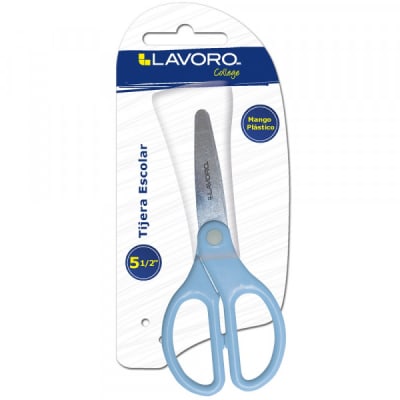 TIJERA ESCOLAR 5 1/2 COLORES PASTEL MANGO ERGONOMETRICO