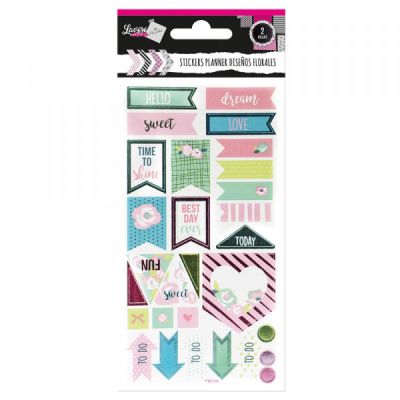 STICKERS PLANNER 2 HJS FLORES DISEÑOS SURTIDOS