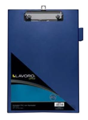 ANOTADOR SIMPLE PVC OFICIO AZUL LAVORO