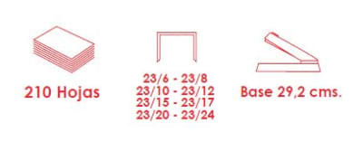 CORCHETERA SEMI INDUSTRIAL 210 HOJAS  LAVORO