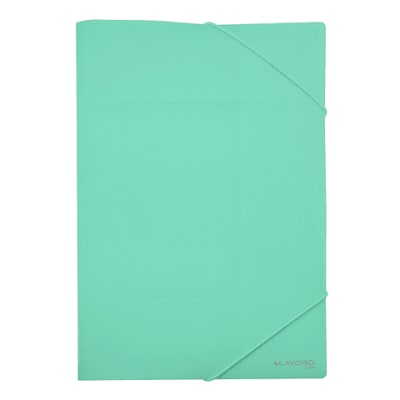 CARPETA PORTADOCUMENTOS C/ELASTICO OF VERDE PASTEL LAVORO
