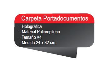 CARPETA PORTADOCUMENTOS C/ELASTICO A4 HOLOGRAFICA LAVORO