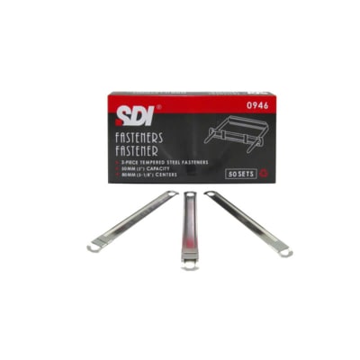 SUJETADOR FASTENER.METAL PLATA.50unidSDI