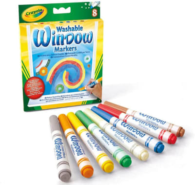 MARCADORES WINDOW LAVABLES 8 UNIDADES CRAYOLA