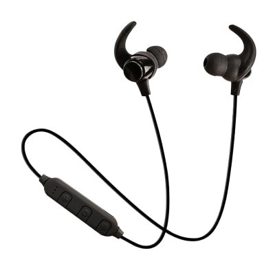 AUDIFONO DEPORTIVO BT 5.0 MANOS LIBRE Y CONTROL VOLUMEN NEGRO 