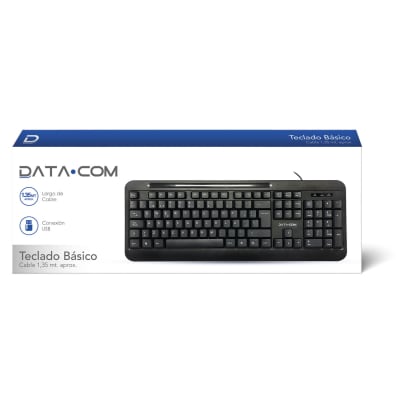 TECLADO BASICO ALAMBRICO 1,3 USB DATACOM