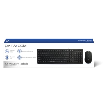 KIT TECLADO MOUSE ALAMBRICO 1,3 USB DATACOM
